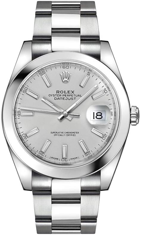 rolex silver watch mens|silver rolex cost.